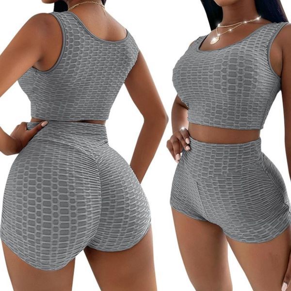 yoga outfit women two-piece sports clothes set, solid color u-shaped collar sleeveless crop and shorts summer 2021
yoga outfit women two-piece sports clothes set, solid color u-shaped collar sleeveless crop and shorts summer 2021