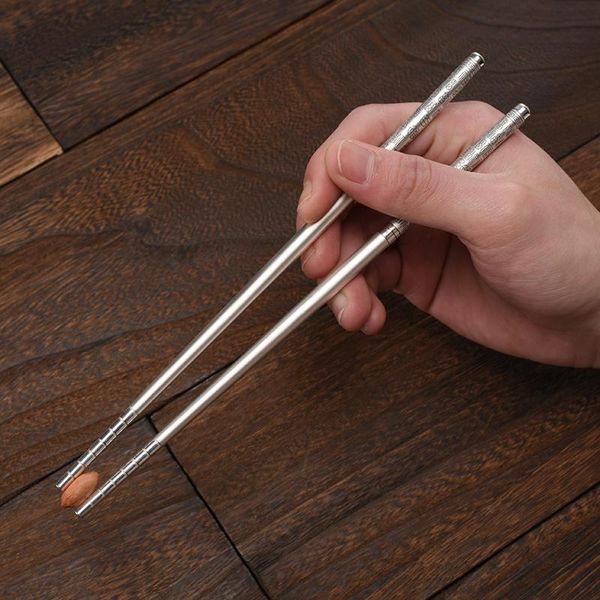 chopsticks 1 pair chinese non-slip ag999 sterling silver chop sticks reusable kitchen tableware
chopsticks 1 pair chinese non-slip ag999 sterling silver chop sticks reusable kitchen tableware