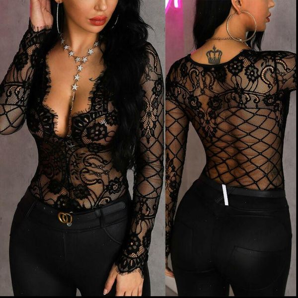womens jumpsuits women summer lace bodysuit ladies floral embroidery deep v neck slim patchwork black casual jumpsuit female, Black;white
womens jumpsuits women summer lace bodysuit ladies floral embroidery deep v neck slim patchwork black casual jumpsuit female, Black;white