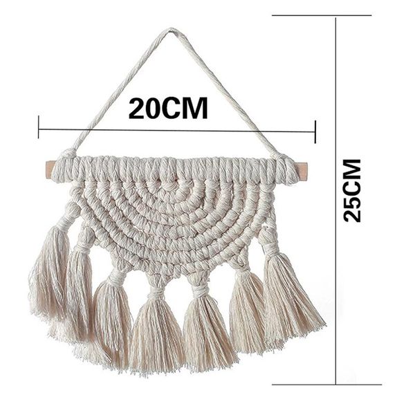 tapestries 1pc mini macrame wall hanging, boho handmade woven tapestry tassel for nursery bedroom apartment
tapestries 1pc mini macrame wall hanging, boho handmade woven tapestry tassel for nursery bedroom apartment