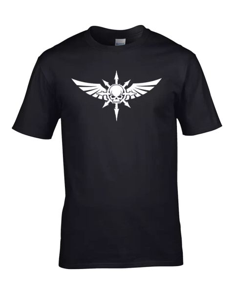 chaos skull- cool graphic war gamer emblem- men's t-shirt from fatcuckoo, White;black
chaos skull- cool graphic war gamer emblem- men's t-shirt from fatcuckoo, White;black