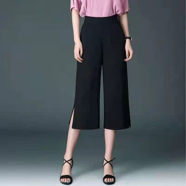 women's pants & capris summer high waist wide leg women thin ice silk calf length korean casual loose all-match trousers plus size, Black;white
women's pants & capris summer high waist wide leg women thin ice silk calf length korean casual loose all-match trousers plus size, Black;white