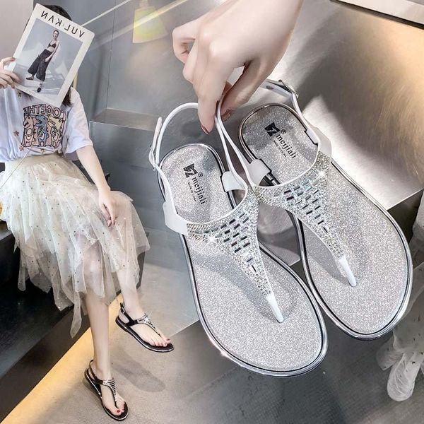 sandals flat bottom women's slippers female 2021 summer bohemian fairy rhinestone flip flops women shoes, Black
sandals flat bottom women's slippers female 2021 summer bohemian fairy rhinestone flip flops women shoes, Black