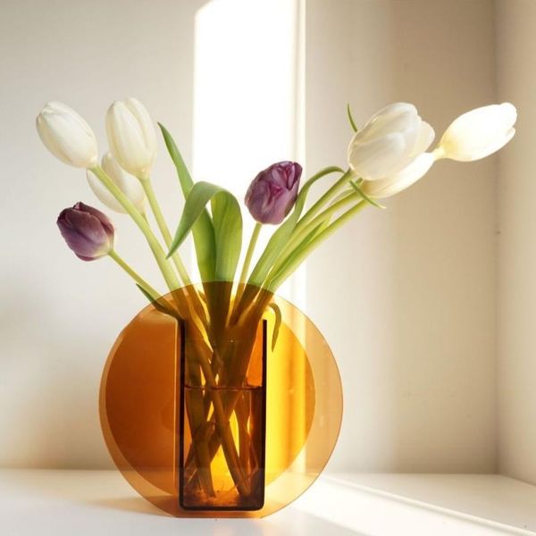 vases ins nordic brown transparent acrylic geometric vase flower for home plant simple modern art decoration minimalist decor
vases ins nordic brown transparent acrylic geometric vase flower for home plant simple modern art decoration minimalist decor