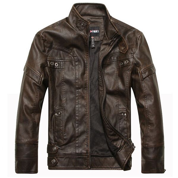 classic motorcycle leather jackets men jaqueta de couro masculina bomber leather jacket inverno couro mens stand collar outwear, Black
classic motorcycle leather jackets men jaqueta de couro masculina bomber leather jacket inverno couro mens stand collar outwear, Black