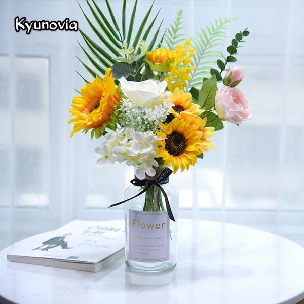 decorative flowers & wreaths ins style artificial sunflower flower set eucalyptus plants fake rose leaf arrangement for wedding desk home de
decorative flowers & wreaths ins style artificial sunflower flower set eucalyptus plants fake rose leaf arrangement for wedding desk home de