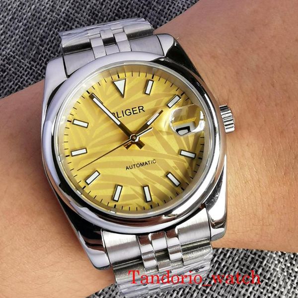 wristwatches 36mm/39mm bliger palm dial sapphire glass green luminous 24 jewels nh35a mechanical automatic men watch, Slivery;brown
wristwatches 36mm/39mm bliger palm dial sapphire glass green luminous 24 jewels nh35a mechanical automatic men watch, Slivery;brown