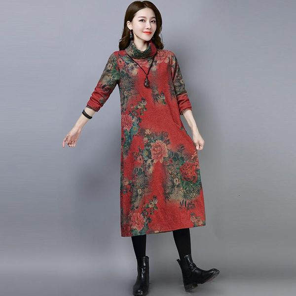 casual dresses #0870 autumn cotton dress woman plus size printing long sleeve high waist ladies vintage spring loose, Black;gray
casual dresses #0870 autumn cotton dress woman plus size printing long sleeve high waist ladies vintage spring loose, Black;gray