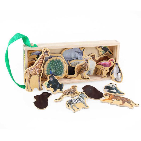 20pcs wooden toys colorful cartoon animals dinosaur building forest animal puzzle with box learning magnetic sticker
20pcs wooden toys colorful cartoon animals dinosaur building forest animal puzzle with box learning magnetic sticker