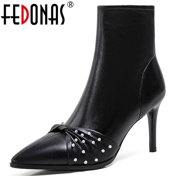 boots fedonas elegant thin heels pumps for women genuine leather pointed toe shoes woman winter party prom ankle, Black
boots fedonas elegant thin heels pumps for women genuine leather pointed toe shoes woman winter party prom ankle, Black