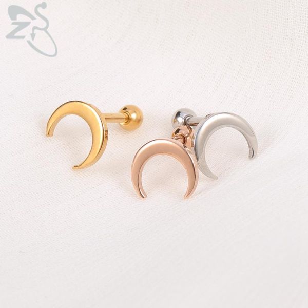 stud zs 3 color rose gold moon earrings for women stainless steel cartilage piercing ear jewelry, Golden;silver
stud zs 3 color rose gold moon earrings for women stainless steel cartilage piercing ear jewelry, Golden;silver