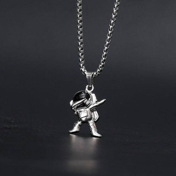 chains trendy fashion backpack astronaut shape pendant necklace hip hop spaceman wild couple gift for her, Silver
chains trendy fashion backpack astronaut shape pendant necklace hip hop spaceman wild couple gift for her, Silver