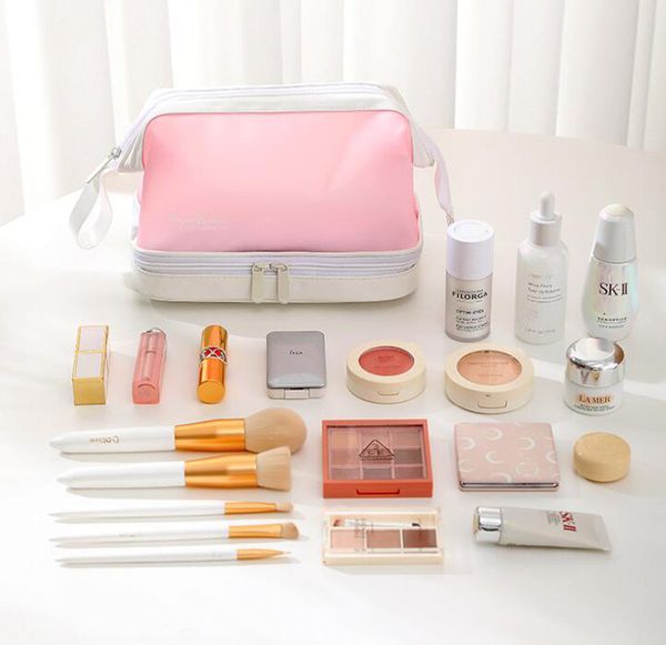 dhl100pcs stuff sacks women pu large capacity double layer waterproof protable travel cosmetic bags
dhl100pcs stuff sacks women pu large capacity double layer waterproof protable travel cosmetic bags