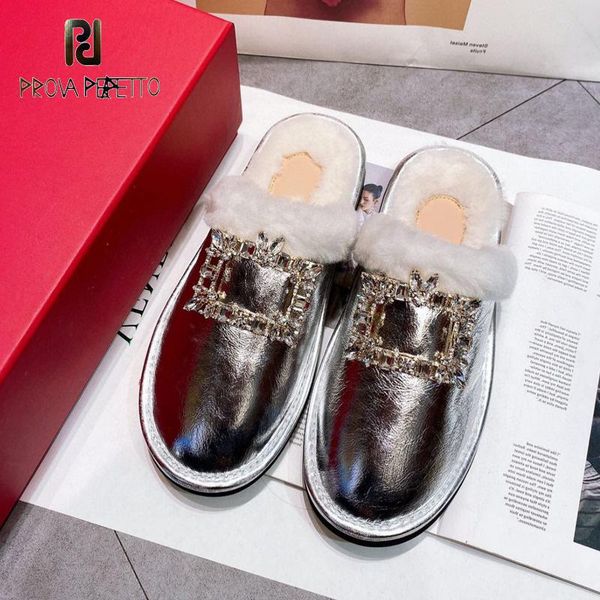 winter half-drag rhinestone buckle wrap toe women's shoes leatherwool flat-bottomed wool drag lazy one pedal mules plaid slippers, Black
winter half-drag rhinestone buckle wrap toe women's shoes leatherwool flat-bottomed wool drag lazy one pedal mules plaid slippers, Black