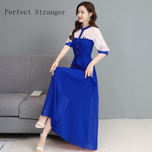 summer arrival bohemian style round collar color block ruffles three-quarter women long chiffon dress plus size -3xl casual dresses, Black;gray
summer arrival bohemian style round collar color block ruffles three-quarter women long chiffon dress plus size -3xl casual dresses, Black;gray