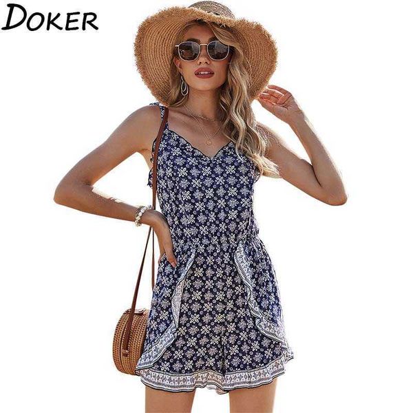 summer casual women sling sleeveless ruffle printed backless rompers loose holiday ladies playsuits senhora 210604, Black;white
summer casual women sling sleeveless ruffle printed backless rompers loose holiday ladies playsuits senhora 210604, Black;white