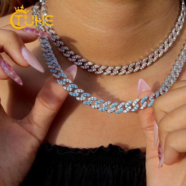 8mm men iced out bling cz miami cuban link chain charm choker necklace hip hop women jewelry blue trendy fashion necklace x0509, Black
8mm men iced out bling cz miami cuban link chain charm choker necklace hip hop women jewelry blue trendy fashion necklace x0509, Black