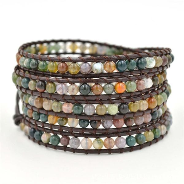 fashion multi-layer pu leather winding bracelet semi-precious stone for women stainless steel hand-woven beaded, strands, Black
fashion multi-layer pu leather winding bracelet semi-precious stone for women stainless steel hand-woven beaded, strands, Black
