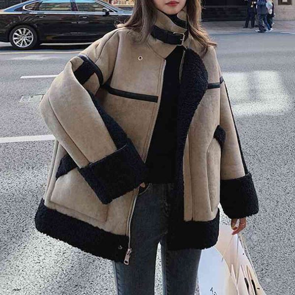 women's fur & faux women -autumn fashion women's leather jacket shirling fleece ladies hairy vintage blazers weia, Black
women's fur & faux women -autumn fashion women's leather jacket shirling fleece ladies hairy vintage blazers weia, Black