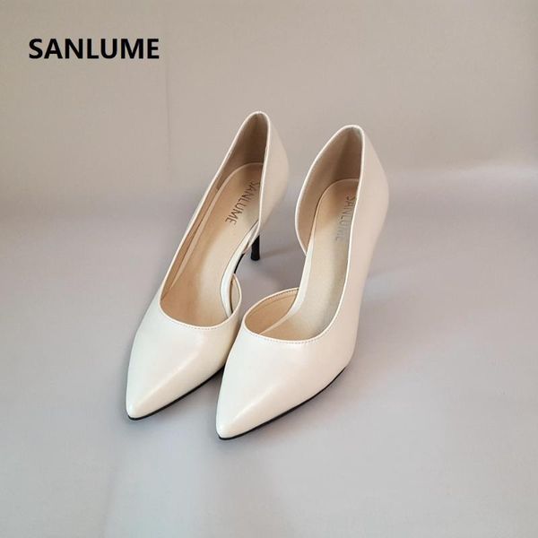 7.5cm women pointed toe heel high white wedding shoes lady work office pumps size 41 dress, Black
7.5cm women pointed toe heel high white wedding shoes lady work office pumps size 41 dress, Black