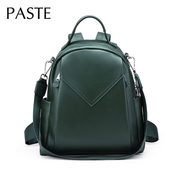 luxury 100% genuine cow leather women's backpack for travel leisure shoulder bags large green black gray daily bagpack 211215
luxury 100% genuine cow leather women's backpack for travel leisure shoulder bags large green black gray daily bagpack 211215