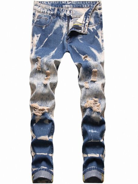 men tie dye ripped jeans q2y6#, Blue
men tie dye ripped jeans q2y6#, Blue