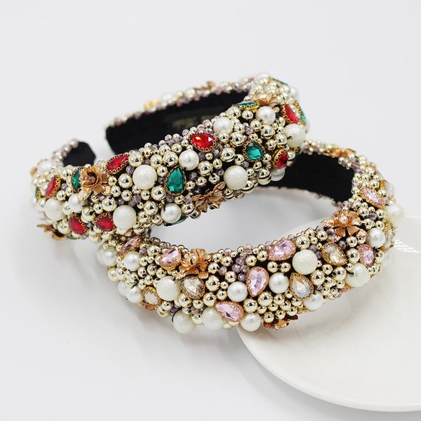 heavy industry full crystal color designer headband for women accessories wide side hair band headdress shiny diamond gift, Silver
heavy industry full crystal color designer headband for women accessories wide side hair band headdress shiny diamond gift, Silver
