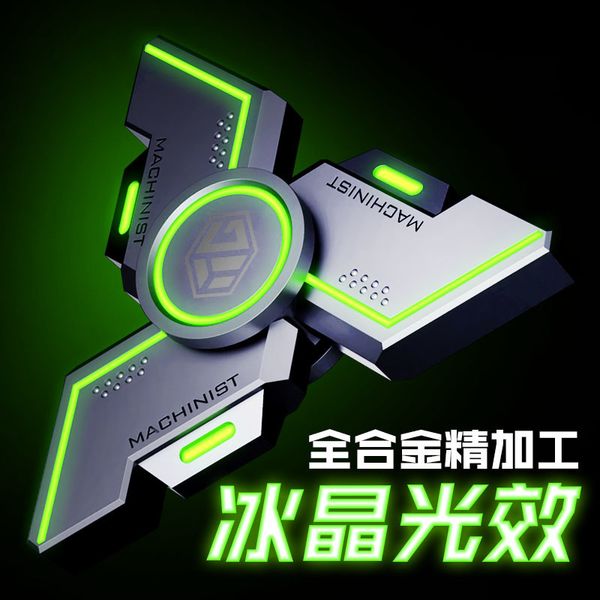 allodyne luminous fingertip edc alloy night light super long time high speed decompression toys between fingers