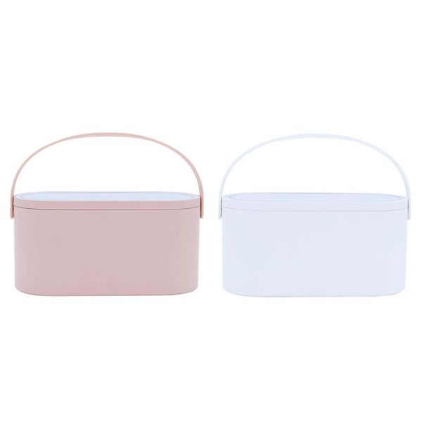 storage boxes & bins makeup organizer box with led light mirror portable travel cosmetics press case
storage boxes & bins makeup organizer box with led light mirror portable travel cosmetics press case