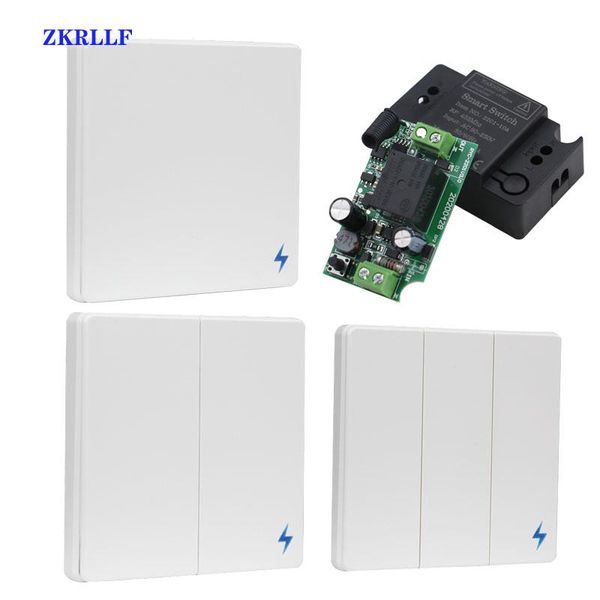 433mhz 1/2/3 gang smart push wireless switch light rf remote control 220v 110v receiver home wall button ceiling lamp controlers
433mhz 1/2/3 gang smart push wireless switch light rf remote control 220v 110v receiver home wall button ceiling lamp controlers