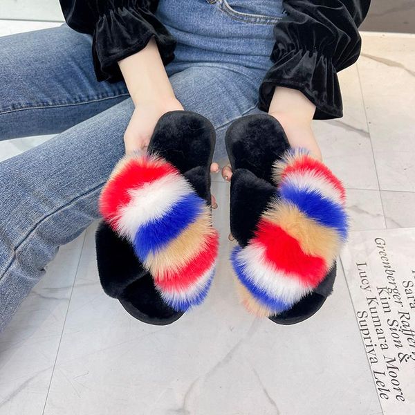 slippers arrival girl luxury fluffy fur ladies indoor warm furry flip flops women amazing plush slides designer, Black
slippers arrival girl luxury fluffy fur ladies indoor warm furry flip flops women amazing plush slides designer, Black