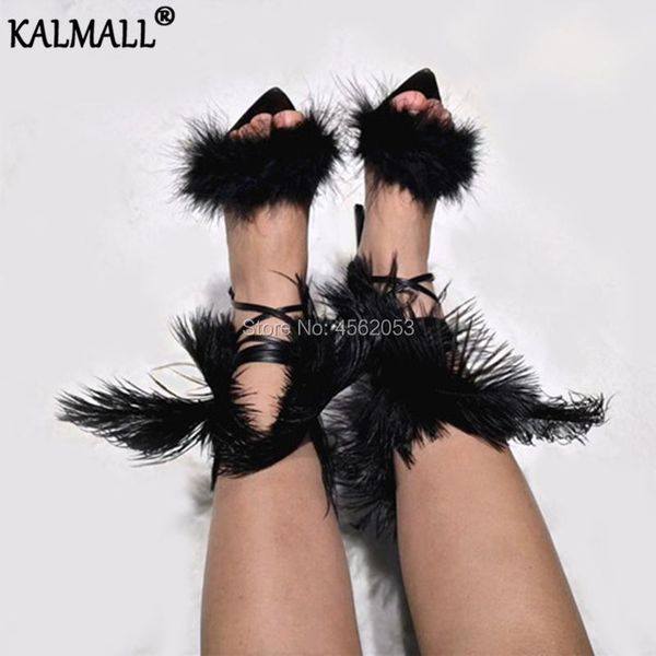 black red fluffy runway shoes summer ankle strap gladiator thin high heels chic real fur soft feather sandals women
black red fluffy runway shoes summer ankle strap gladiator thin high heels chic real fur soft feather sandals women