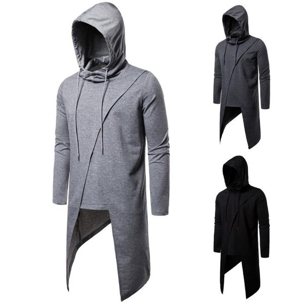 men's hoodies & sweatshirts men's hooded fashion personality slim sweater solid color dovetail autumn hoodie men, Black
men's hoodies & sweatshirts men's hooded fashion personality slim sweater solid color dovetail autumn hoodie men, Black