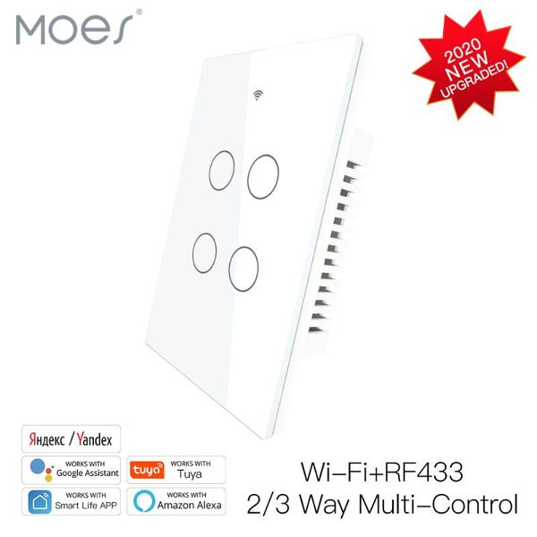smart home control glass panel switch life/tuya app multi-control association, voice with alexa,google home,4 gang
smart home control glass panel switch life/tuya app multi-control association, voice with alexa,google home,4 gang