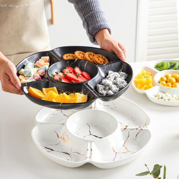dishes & plates marbled fruit platter divided grid ceramic candy snack plate black and white multi side salad home decoration
dishes & plates marbled fruit platter divided grid ceramic candy snack plate black and white multi side salad home decoration