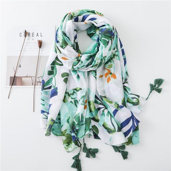 scarves 2021 trend spring women cotton scarf flower leaf beach hijab shawls and wraps female foulard echarpe designer bandana, Blue;gray
scarves 2021 trend spring women cotton scarf flower leaf beach hijab shawls and wraps female foulard echarpe designer bandana, Blue;gray