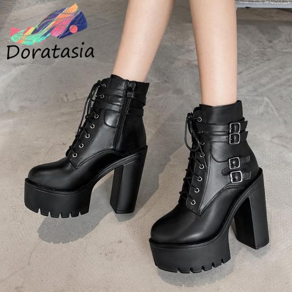 boots doratasia arrival female balck lace up zipper platform ankle women square high heel cool fshion shoes woman, Black
boots doratasia arrival female balck lace up zipper platform ankle women square high heel cool fshion shoes woman, Black