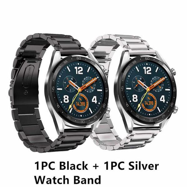 watch bands for huawei gt2/gt 2e/watch stainless steel strap samsung galaxy 3 22mm metal bracelet adjustable accessories, Black;brown
watch bands for huawei gt2/gt 2e/watch stainless steel strap samsung galaxy 3 22mm metal bracelet adjustable accessories, Black;brown