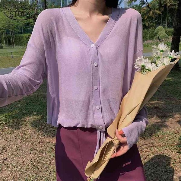solid casual v-neck women blouses 10 color sun-protection shirts summer soft chic knit loose thin clothing 9993 210421, White
solid casual v-neck women blouses 10 color sun-protection shirts summer soft chic knit loose thin clothing 9993 210421, White