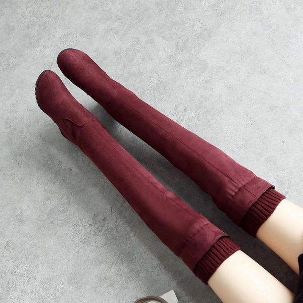 boots women's knee high 2021 selling korean inner elastic thin fashion simple style in autumn and winter, Black
boots women's knee high 2021 selling korean inner elastic thin fashion simple style in autumn and winter, Black
