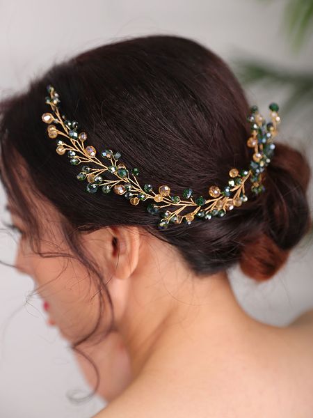 Bridal Headwear tiaras Wedding Bohemian Hair comb Green Headpiece Handmade Bride to be head jewelry Crystal Headbands for women
Bridal Headwear tiaras Wedding Bohemian Hair comb Green Headpiece Handmade Bride to be head jewelry Crystal Headbands for women