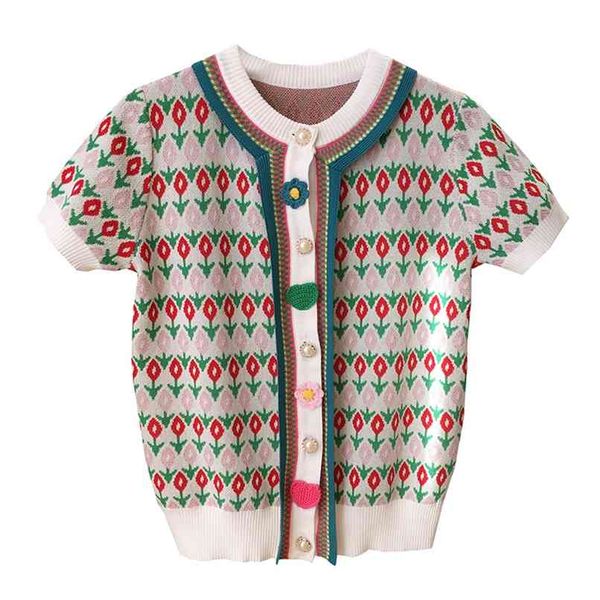 grass jacquard single-breasted ice silk knit sweater all-match knitted cardigan summer fashion women's clothing 210520, White
grass jacquard single-breasted ice silk knit sweater all-match knitted cardigan summer fashion women's clothing 210520, White