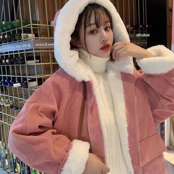 women's jackets thick female fashion velvet lantern long sleeve lapel jacket autumn and elegant winter solid color casual coat loose, Black;brown
women's jackets thick female fashion velvet lantern long sleeve lapel jacket autumn and elegant winter solid color casual coat loose, Black;brown