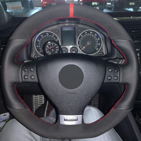 car steering wheel cover black suede diy hand-stitched for volkswagen golf 5 mk5 gti vw golf 5 r32 passat r gt 2005
car steering wheel cover black suede diy hand-stitched for volkswagen golf 5 mk5 gti vw golf 5 r32 passat r gt 2005