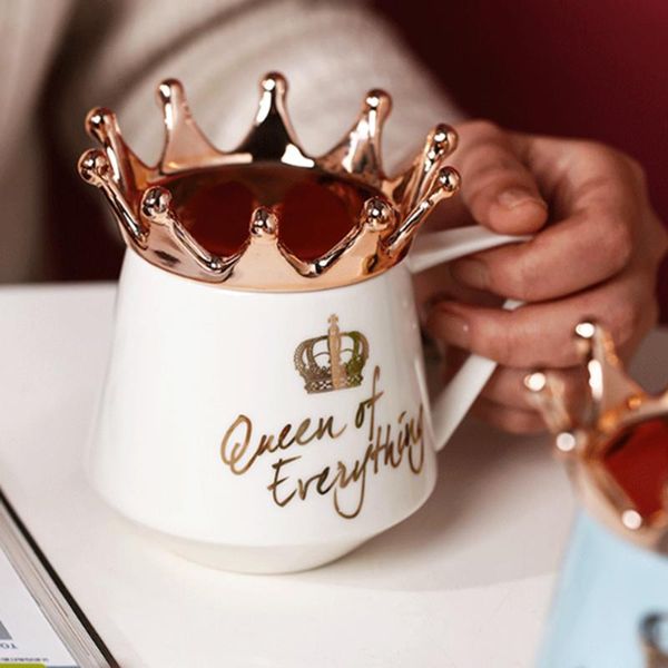 mugs 300ml creative crown with spoon and lid multicolor coffee milk tea cute ceramic cup couple mug gift for girlfriend
mugs 300ml creative crown with spoon and lid multicolor coffee milk tea cute ceramic cup couple mug gift for girlfriend