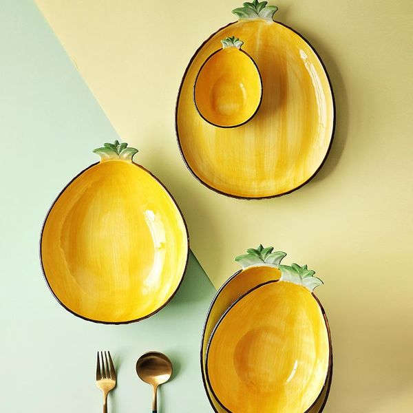 dishes & plates creative personality pineapple ceramic bowl cute girl heart plate rice salad fruit dessert tableware dinner
dishes & plates creative personality pineapple ceramic bowl cute girl heart plate rice salad fruit dessert tableware dinner