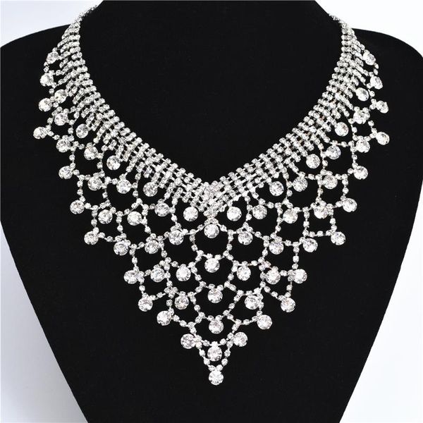chokers luxurious rhinestone jewelry the shining star-like heroine crystal necklace for women,wedding accessorie, Golden;silver
chokers luxurious rhinestone jewelry the shining star-like heroine crystal necklace for women,wedding accessorie, Golden;silver
