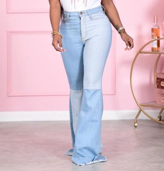 women's pants & capris mid-rise flared with pockets denim jeans trousers 2021 fashion women washed color block adults casual style, Black;white
women's pants & capris mid-rise flared with pockets denim jeans trousers 2021 fashion women washed color block adults casual style, Black;white