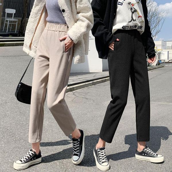 women's pants & capris autumn winter women harem woolen cropped female high waist tights trousers soft trouser good fabric, Black;white
women's pants & capris autumn winter women harem woolen cropped female high waist tights trousers soft trouser good fabric, Black;white