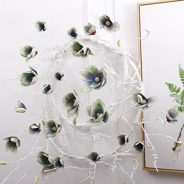 decorative flowers & wreaths 3m long simulation magnolia vine foam rattan artificial wood orchid home wedding decoration background circle f
decorative flowers & wreaths 3m long simulation magnolia vine foam rattan artificial wood orchid home wedding decoration background circle f